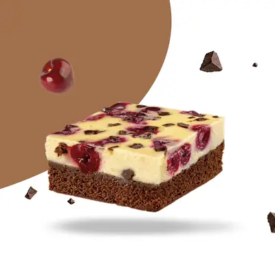 Cherry-Cheesecake-Brownie aus der Conditorei Coppenrath & Wiese