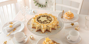 Marzipan-Torte von Coppenrath & Wiese als Festtagsstern