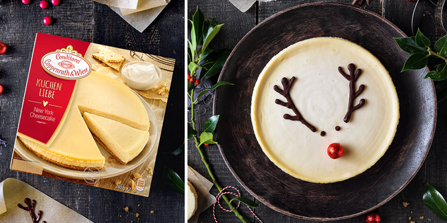 Advent Kuchen New York Cheesecake Rudolph