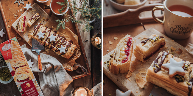 Veganer Kirschstrudel zum Advent