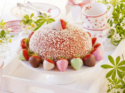 Erdbeer-Bpurbon-Vanille-Torte aus der Conditorei Coppenrath & Wiese