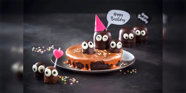 Hot Chocolate Brownie - Geburtstagsgrüße