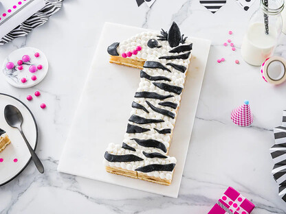 Zebra Kuchen Kindergeburtstag