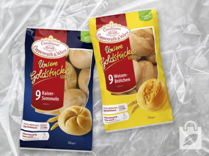 Nachhaltigkeit, Verpackung, Coppenrath & Wiese Brötchen 