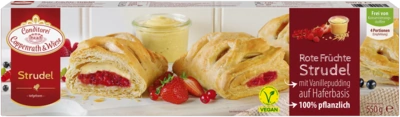 Rote-Früchte-Strudel mit Vanillepudding Coppenrath & Wiese