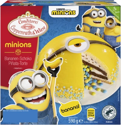 Minions-Pinata-Torte, Schoko-Banane 