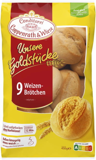 Coppenrath & Wiese Brötchen » Aufbackbrötchen Tiefkühlbrötchen