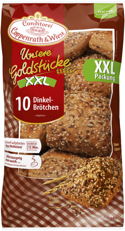 10 Dinkel Brötchen XXL Coppenrath & Wiese