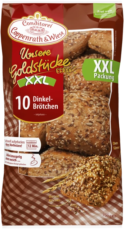 10 Dinkel Brötchen XXL Coppenrath & Wiese