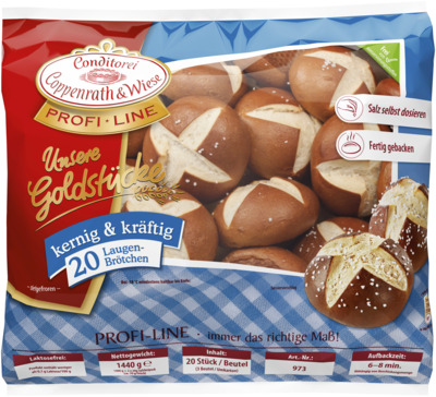 Laugenbrötchen unsere Goldstücke kernig & kräftig (GV) 