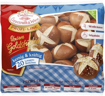 Laugenbrötchen unsere Goldstücke kernig & kräftig (GV) 