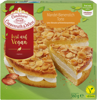 Coppenrath & Wiese vegane Mandel-Bienenstich-Torte