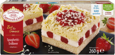 Spaghetti-Erdbeer-Blechkuchen Coppenrath & Wiese 
