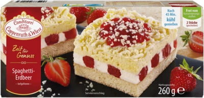 Spaghetti-Erdbeer-Blechkuchen Coppenrath & Wiese 