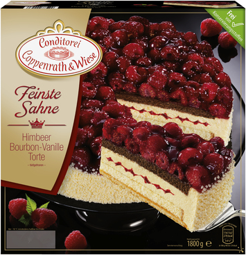 Coppenrath & Wiese Himbeer-Bourbon-Vanille-Torte (Feinste Sahne)