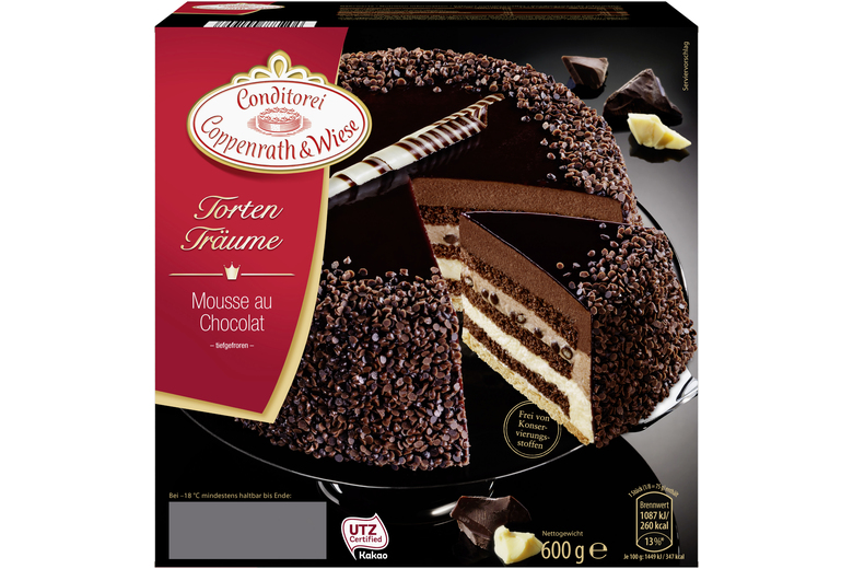 Mousse-au-Chocolate Torte mit Biskuitboden von Coppenrath &amp; Wiese