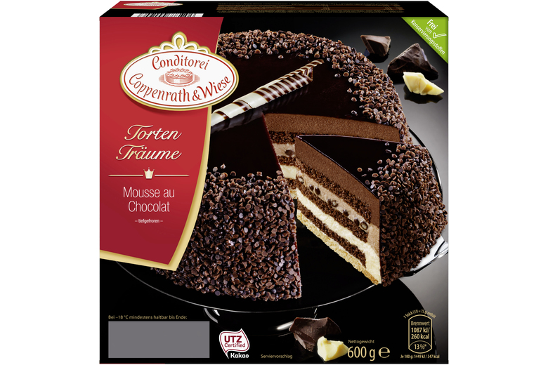 Mousse-au-Chocolate Torte mit Biskuitboden von Coppenrath &amp; Wiese