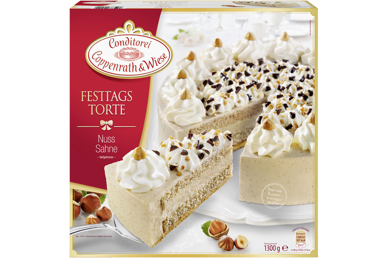 Nuss Sahne Torte (Festtagstorte) von Coppenrath & Wiese Nuss Sahne Torte (Festtagstorte) von Coppenrath & Wiese