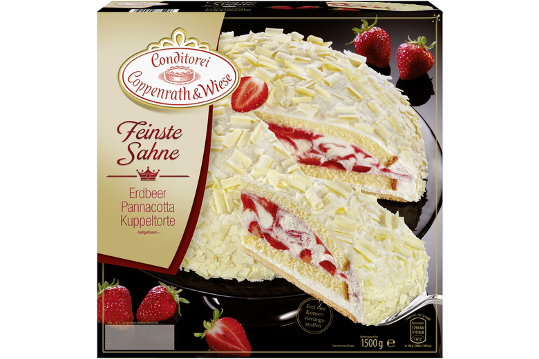 Panna Cotta Torte mit Erdbeeren von Coppenrath &amp; Wiese