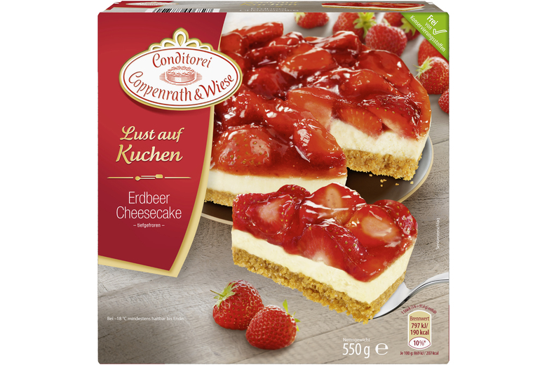 Erdbeer-Frischkäse Kuchen von Coppenrath &amp; Wiese