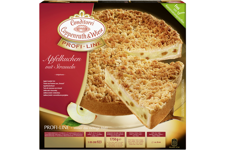 Apfeltorte mit Streuseln (Profi Line) von Coppenrath &amp; Wiese